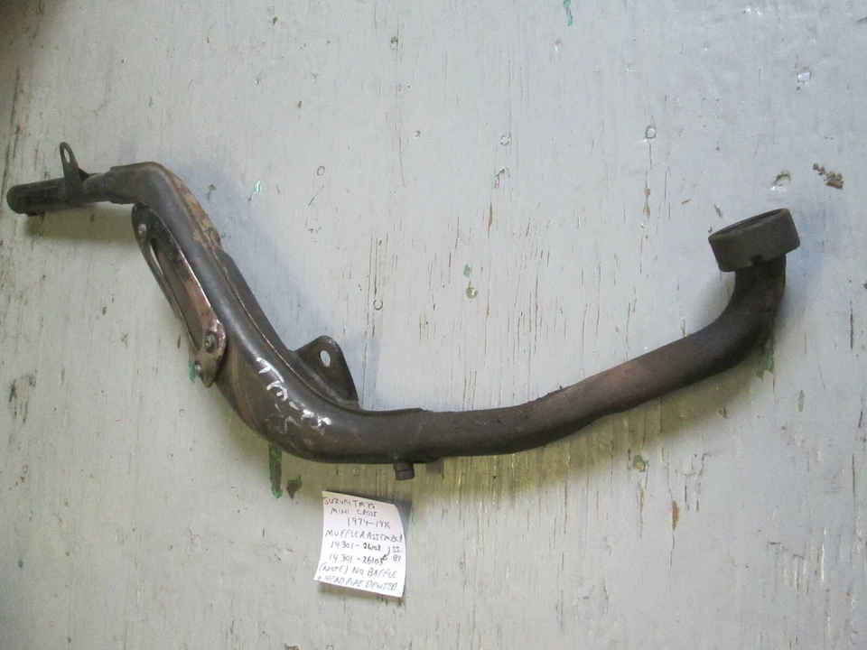 Silenciador de escape Suzuki TM75 1974-1976 14301-26102-H01 / 14301-26103-H01 Foto 2 de 4