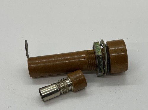 (2) NOS 2” Littlefuse Brown Bakelite Inline Fuse Holders Solder Type - Picture 3 of 7