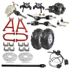 Go kart Rear Drive CV Axle Shaft kit Transimission Gearbox Swing Arm 7" Wheels