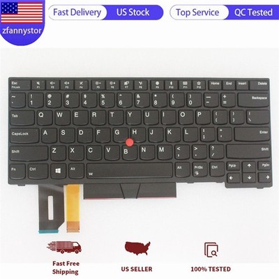 01YP280 New Lenovo Thinkpad E480 L480 L380 Yoga T480S US Backlight Keyboard-USK