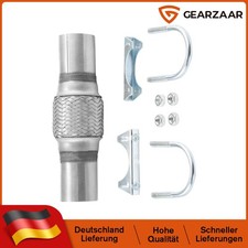 Flexrohr + 2x Schellen 45x100/210mm Edelstahl passt für Audi Passend für Opel