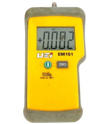 UEI EM151 Single Input Differential Electronic Manometer Gas Pressure Tester A