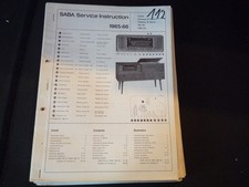 Original Service Manual Schaltplan SABA  Konstanz 16 Stereo Freiburg 16 Stereo