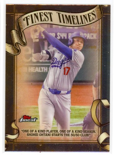 2025 Topps Finest Timelines Shohei Ohtani Los Angeles Dodgers #FT-12