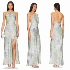 ASTR THE LABEL Elynor Purple Abstract Strappy Maxi Dress Revolve size M NWOT