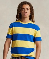 Polo Ralph Lauren Classic Fit Heavyweight Jersey T-Shirt NWT Sz Sm Yellow/Blue
