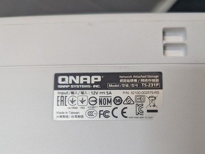 QNAP TS-231P 2-Bay NAS w/ Power Supply - For Parts or Repair - No