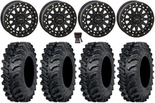 System 3 SB-6 15" Wheels Black (5+2) 30" MT911 Tires Kawasaki Teryx Mule