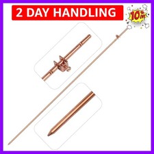 GOUNENGNAIL- 4 Foot Copper Grounding Rod, 3/8" Dia. Bonded Copper Ground Rod ...