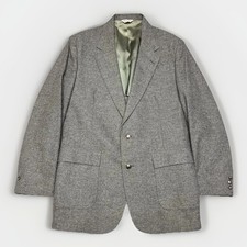 Christopher Hayes Blazer Men's 40L Sport Coat Jacket 100% Pure Wool Made In USA