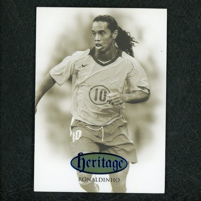 2018 Futera Unique Ronaldinho Heritage Blue 10/35 Brazil ZD8096 JSY#