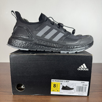 Adidas Ultraboost C.Rdy Cold Ready Triple Black Athletic Shoes Mens 8.5