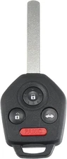 X AUTOHAUX 4 Button Car Keyless Entry Remote Control Key Fob Proximity Black 