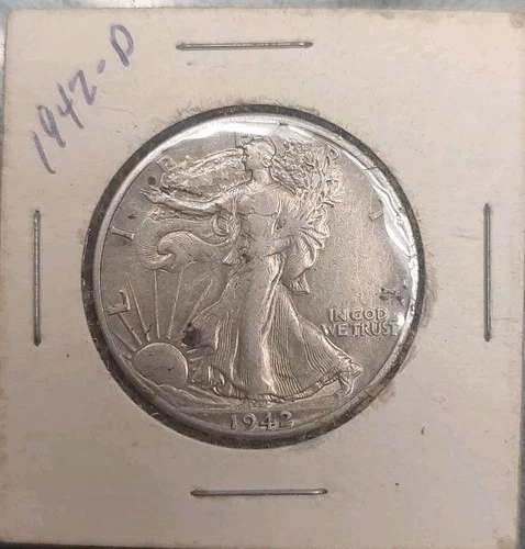 1942-D 50C Walking Liberty Half Dollar