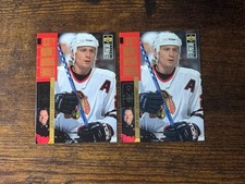(2)1996 Blackhawks Jeremy Roenick UD Collectors Choice SCOTTY BOWMAN'S WINNING..