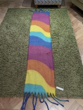 Image of Accessorize Polyester Scarf with Tassels Multi Coloured New with Tags