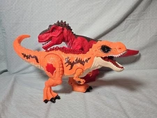 Lot Of 2 Dinosaur Action Figures Both Working Zuru Robo Alive/Adventure Force 