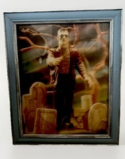 REMAKE AURORA VARI-VUE FRANKENSTEIN LENTICULAR 3-D PICTURE 8X10 R. MUNN READ