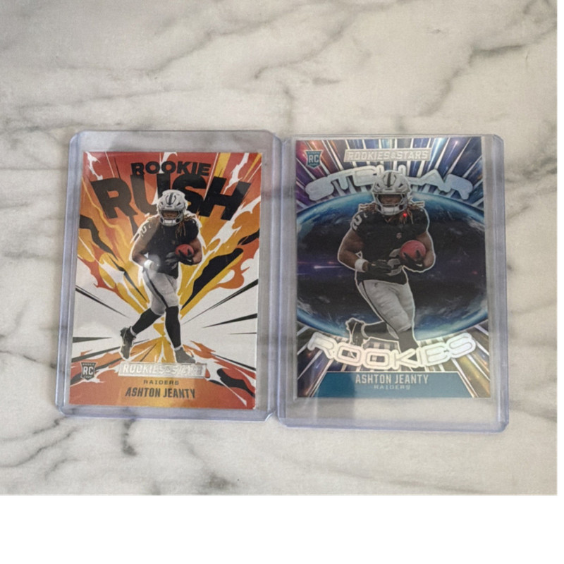 Panini Rookies & Stars Ashton Jeanty Raiders Rookie Rush Stellar Rookies Lot