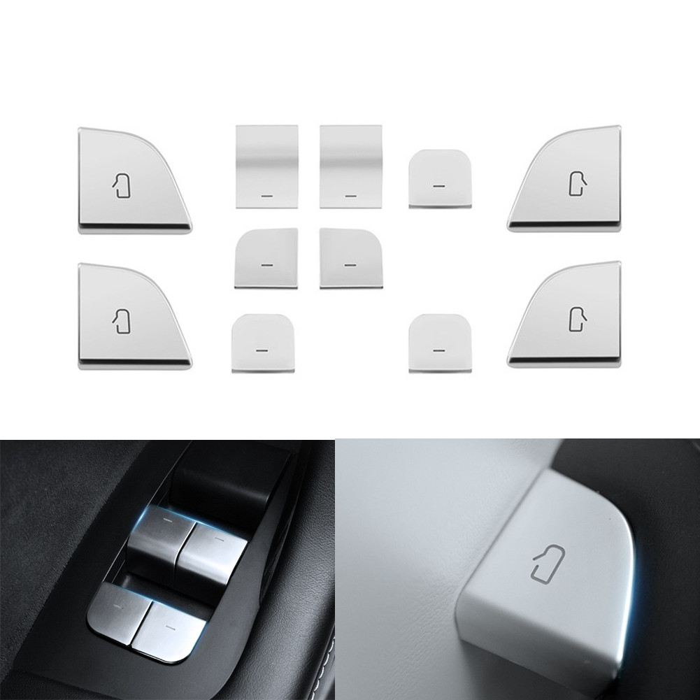 For Tesla For Model 3Y 2024 ABS Door Handle Button Cover Trim Scratch Resistant