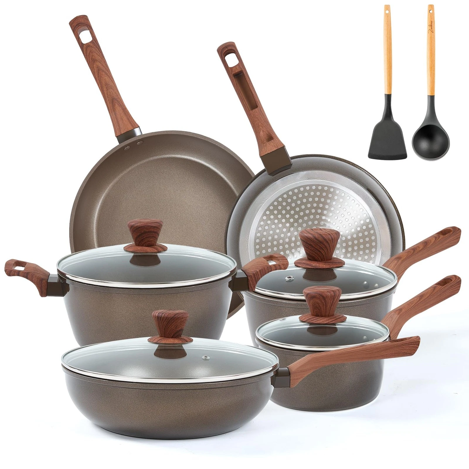 12Pcs Pots and Pans Set, Nonstick Cookware Sets, Non Stick Pots and Pan Set w...
Opens in a new wind
