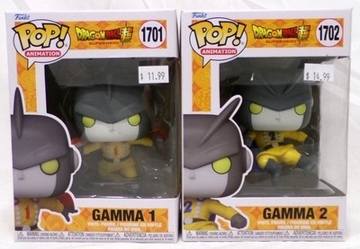 Funko Pop Dragon Ball Super 1701 Gamma 1 & 1702 Gamma 2 Set Animation Super Hero