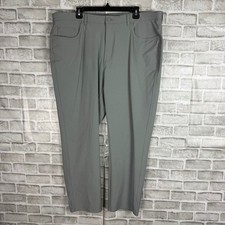 Greg Norman The Ultimate 5 Pocket Light Gray 5 Pocket Performance Pants 40 x 30