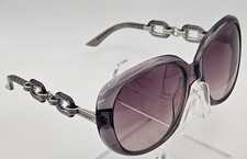 Vintage MISSONI Sunglasses Chain Link Temples Original Pink Lenses Designer K9