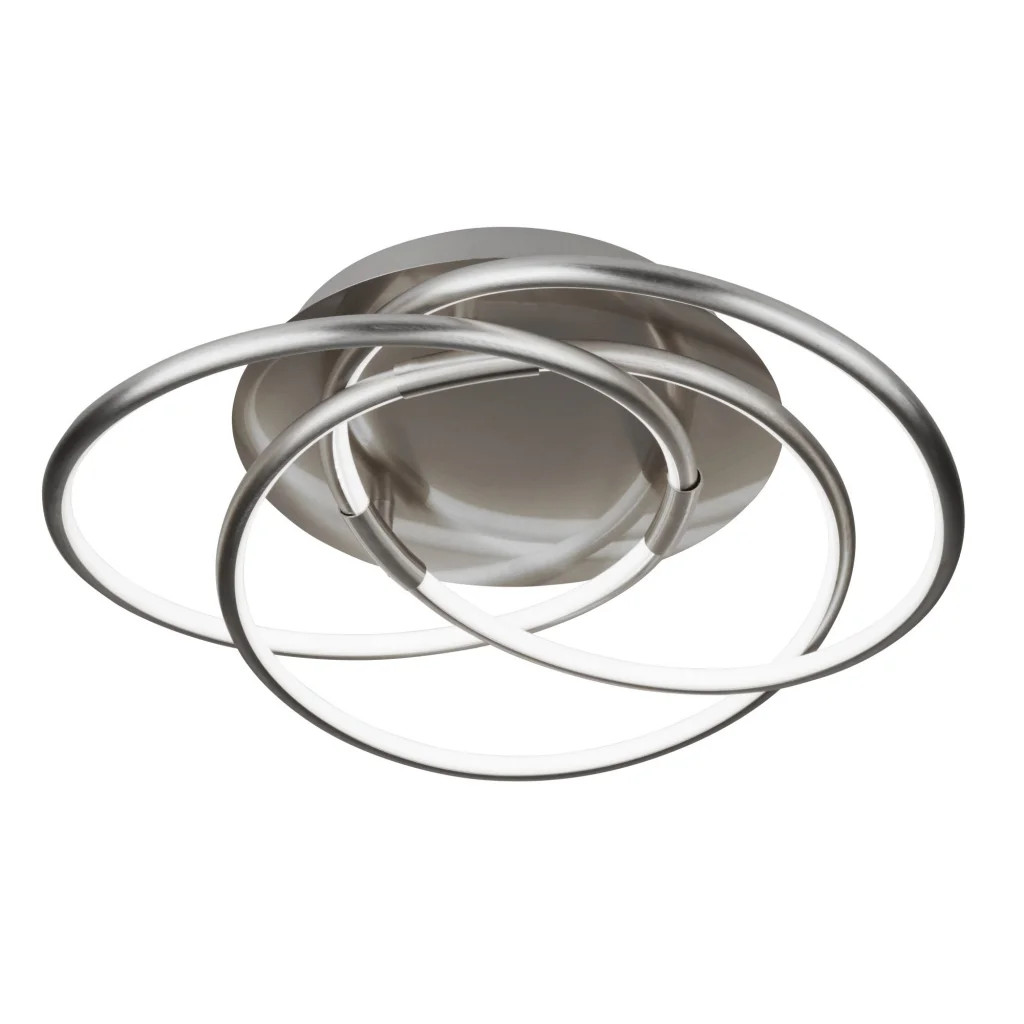 Ceiling Light Silver Magic LED Flush Satin Nickel Searchlight 5501SS