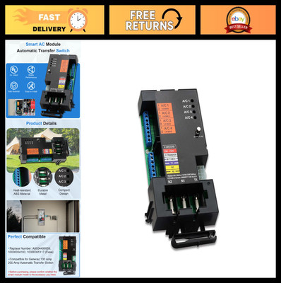 Smart AC Transfer Switch Module Replacement for 100/200 Amp Generators - ATS Con