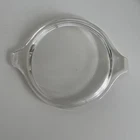 VINTAGE PYREX 470-C CLEAR GLASS LID ONLY REPLACEMENT CASSEROLE TAB HANDLES
