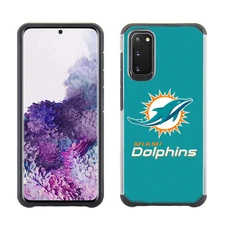 PBG NFL Licensed Miami Dolphins Textured Case for Samsung Galaxy S20