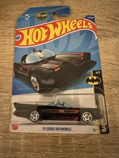 Hot Wheels TV Series Batmobile Batman 2021 Long Card Black Red Stripes Mattel