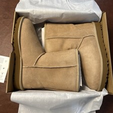 UGG Classic Short II Suede Boots Sand - Women s US 8 - 1016223