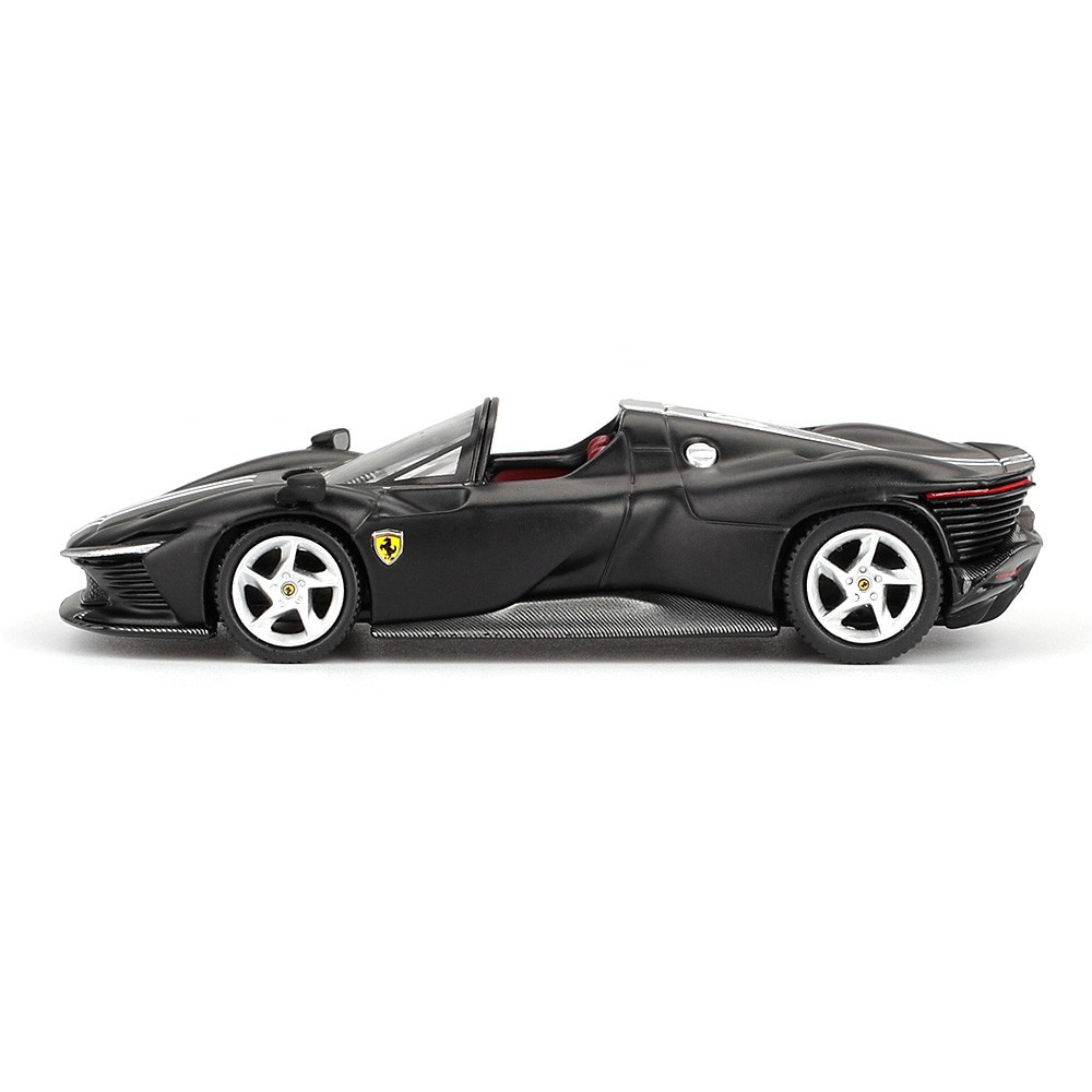 BBR Model 1:64 Ferrari Daytona SP3 Matt Black Diecast Model Car