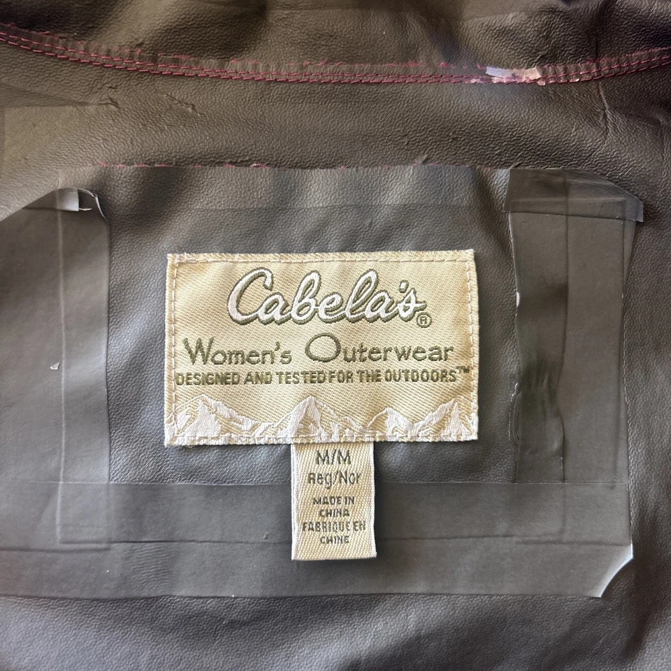 Chaqueta Gore-Tex con Capucha Cabela para Mujer, Color Rosa Oscuro Medio 2 Bolsillos Laterales con Cremallera Foto 4 de 4