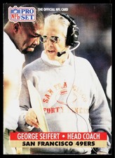1991 Pro Set George Seifert #297 San Francisco 49ers