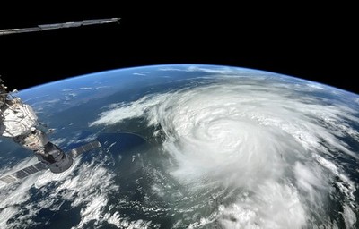 HURRICANE Idalia FROM SPACE 2023,  in This Image from the ISS. Photo 8.5x11