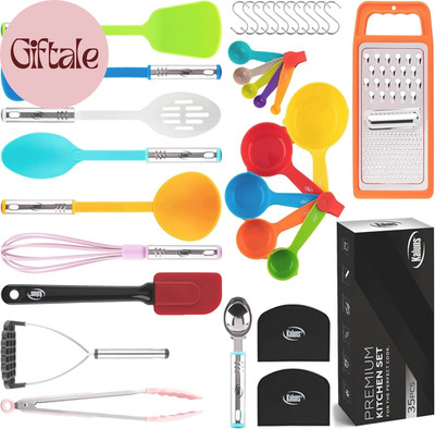 Kitchen Utensils Set 35 PCS Cooking Utensils Set, Nonstick and Heat Resistant Ny