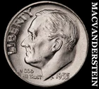 1955 Silver Roosevelt Dime - Choice Gem Brilliant Unc  Lustrous  #K2698