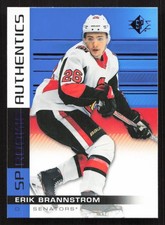 2019-20 SP Erik Brannstrom Blue RC Rookie #105 Card. rookie card picture