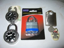 Padlock lot new & used 4 items