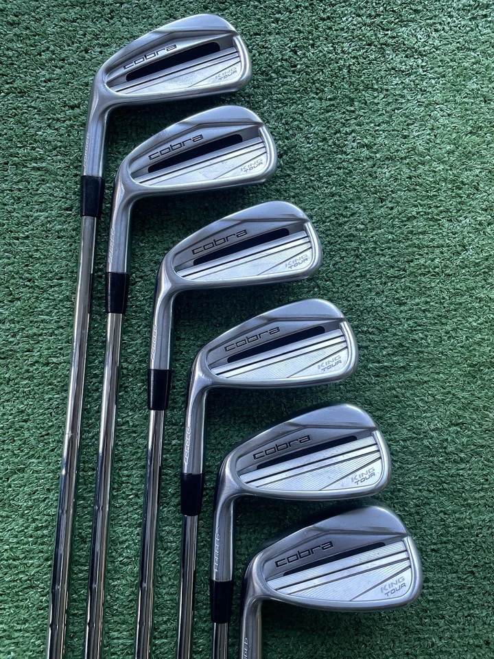 Cobra King Tour Irons 5-PW Stiff Flex Left Handed Mens Golf Clubs - Image 2 of 4