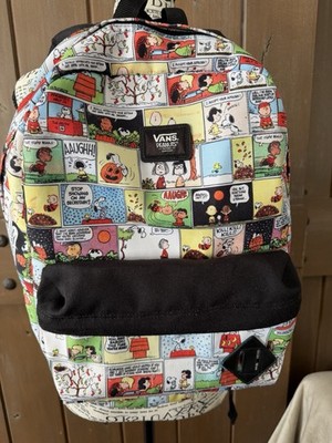 Vans x Peanuts Backpack Snoopy Comic Strip Print 2017 Limited Edition