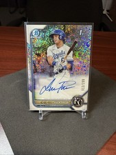 2022 Bowman Chrome 1st Speckle Auto /299 Dayton Dooney #CPA-DDO Royals RC QA01