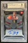 2018-19 Panini Select Trae Young Rookie Jersey Auto RC #/199 Hawks BGS 9/9