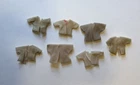 7x 1980 Vintage Star Wars YODA Robes Coats Cloaks For Action Figures *DAMAGED*