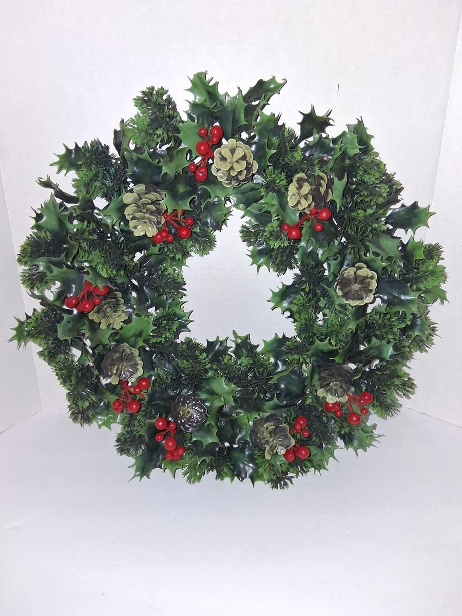ヴィンテージ　U.S.A 1960年代　FRP クリスマスリース 幅110cm Christmas Wreaths 1960 Year Manufactured Collectible Wreaths