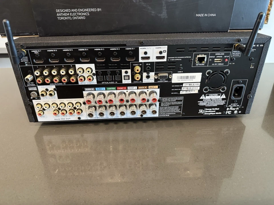Anthem MRX 720 7.2-Channel Home Theater AVR, with NEW ARC kit - Image 2 of 3