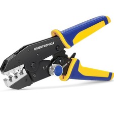 Quick Change Jaws Crimping Tool Open Barrel Terminals AWG 20-10 Ratcheting